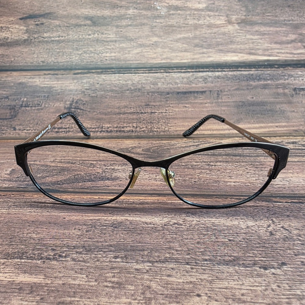 Kate Spade New York Camelot 0006 Black Gold Cat Eye Eyeglass Frames 52-15-135